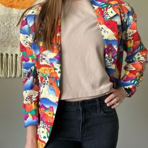 Vintage Desert Themed Blazer